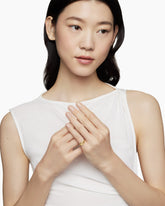 Cable Collectibles® Starset Pinky Ring in 18K Yellow Gold with Center Diamond, 7mm